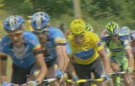Kim Kirchen en jaune pendant la 7me tape du Tour de France 2008